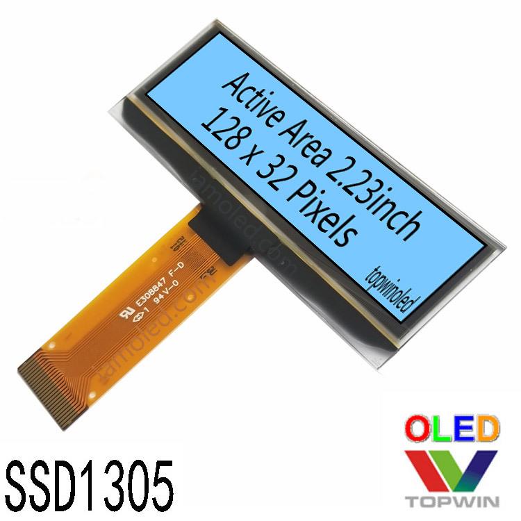 2.23英寸oled显示屏2.23寸蓝色UG-2832ALBCG01厂家2.23寸SSD1305