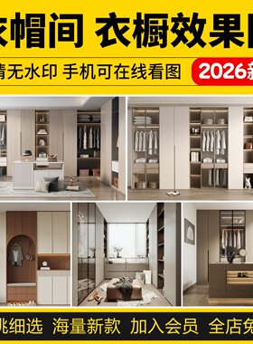 室内衣帽间衣橱装修设计效果图片衣柜现代轻奢全屋定制家装参考图