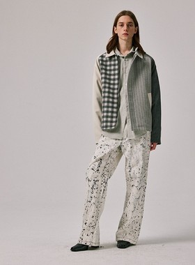 Amicus Animae  白袖羊毛拼色夹克