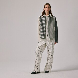 Amicus Animae  白袖羊毛拼色夹克