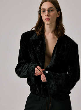 Amicus Animae 日本定织黑玛瑙丝绒王子夹克