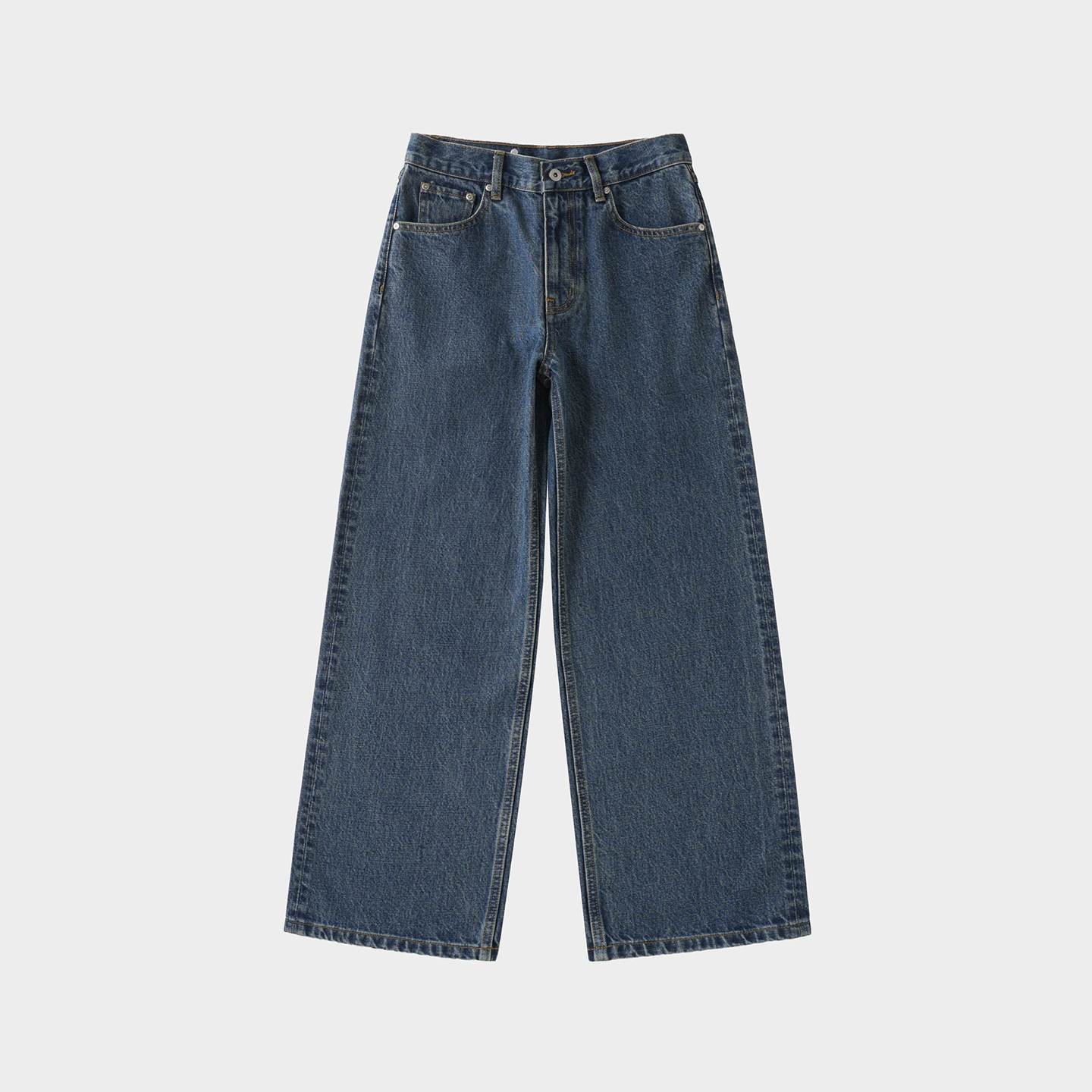 Amicus Animae "百年传承"美国Cone 做旧水洗73深邃蓝牛仔裤