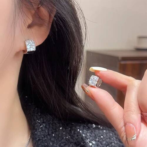 新款2026银针几何方形满