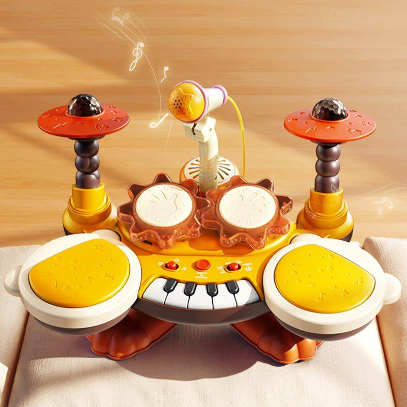 宝宝电子琴儿童初学多功能架子鼓小钢琴敲鼓乐器男孩女孩益智玩具