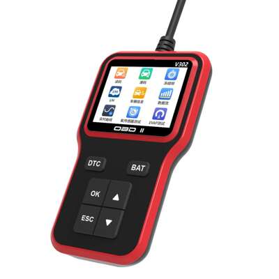 多功能V302 OBD2带8种语言彩屏Scanne读码器发动机故障检测诊断仪