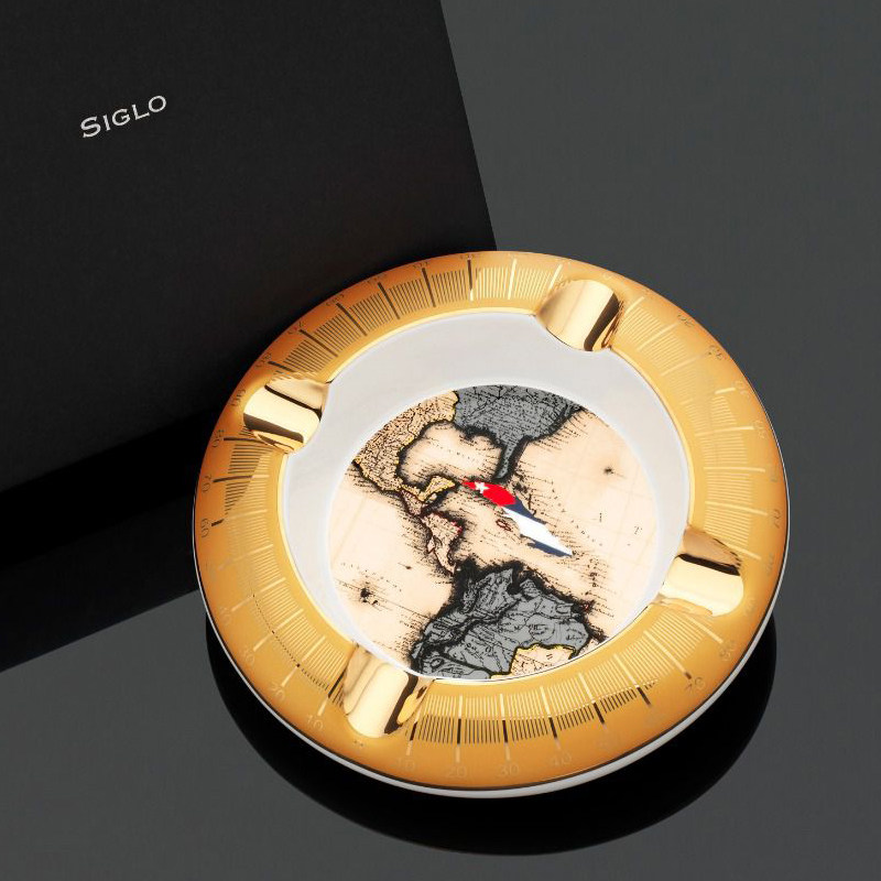 世纪雪茄专用烟灰缸古巴导航图