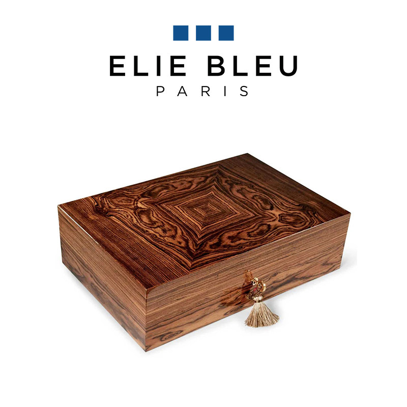 ELIE BLEU艾迪布尔新博库尔系列110支装雪松木保湿盒古巴雪茄烟盒