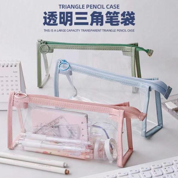 流行大容量初中专用小学2022中考透明笔袋可爱简约考试网红新款