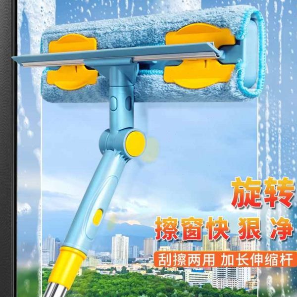 玻璃擦玻璃神器高玻璃擦层德国精工擦清洁窗家用伸缩杆加长刮水器