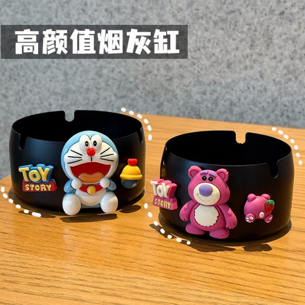 可爱朋友办公桌防摔家用客厅个性灰飞卡通礼物防不锈钢烟灰缸礼品