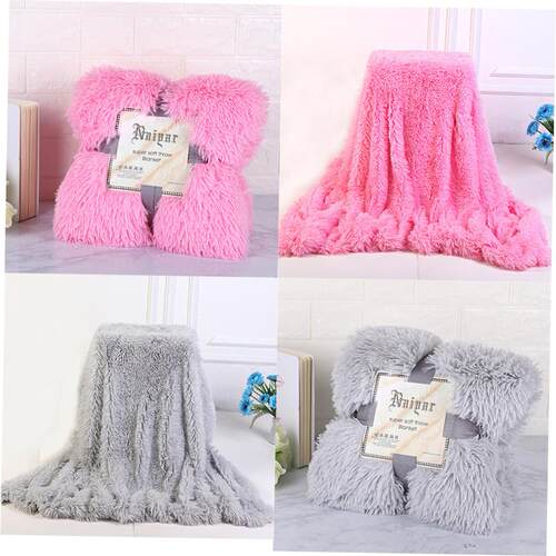 Blankets Soft Fur Faux With Fluffy Throw Blanket Bed Sofa1