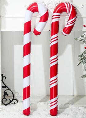 1/3/6pcs Christmas Inflatable Santa Canes Cristmas Ornament