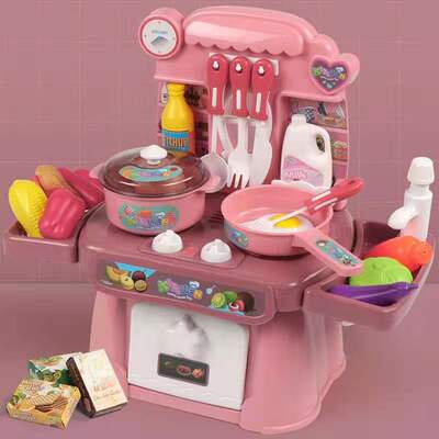 cheap playing kitchen set toys girls boys gift kids cooking