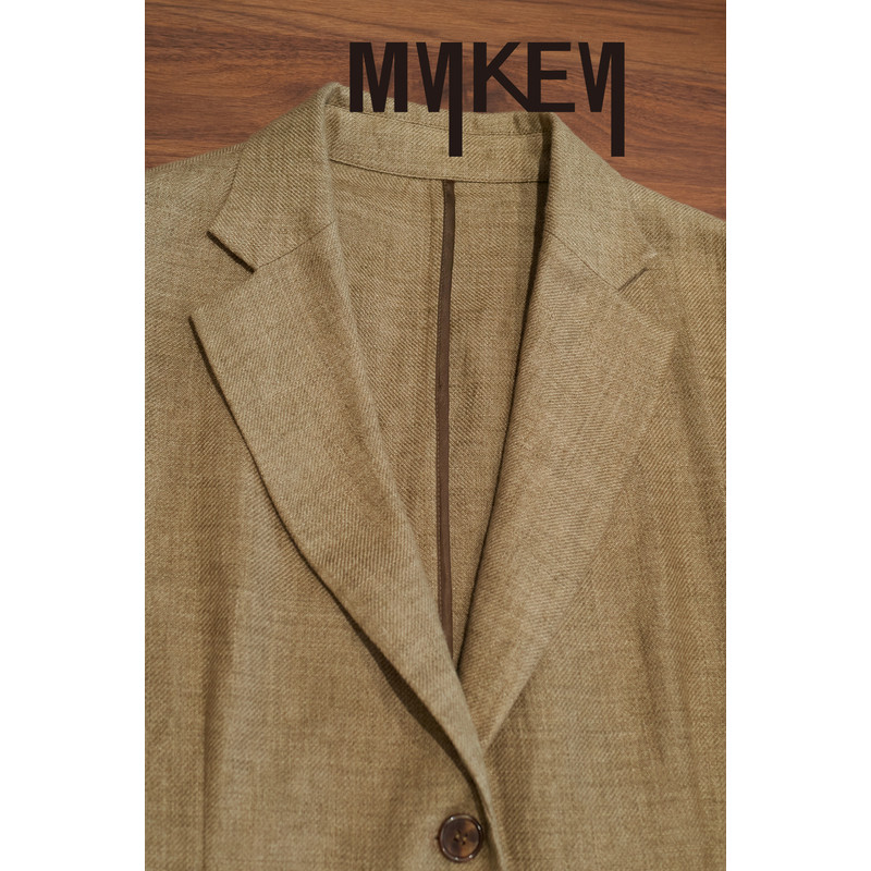 Mykey | 北欧度假风_定制1oo甄稀雨露麻_廓形休闲西装 | MK4U569