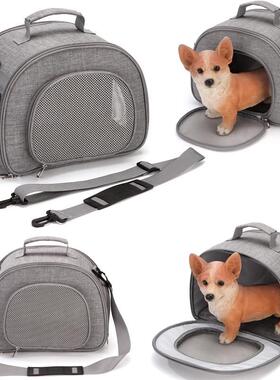 宠物斜挎包狗狗外出透气猫咪便捷单肩泰迪小体型茶杯犬携带手提包