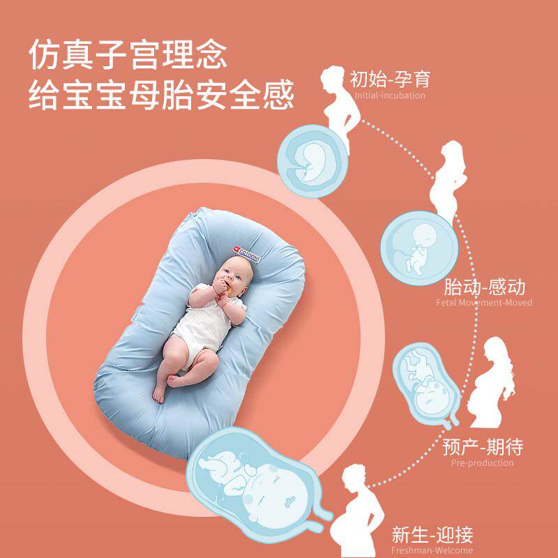 oogaa新生儿仿生睡床安全感婴儿宝宝防惊跳床中床哄睡神器窝窝床