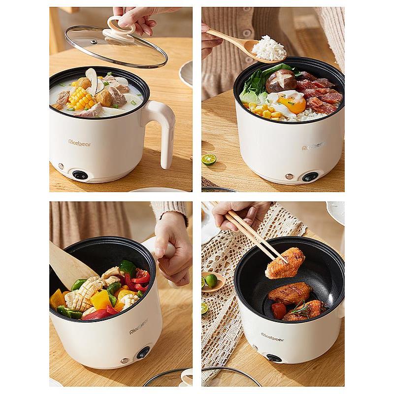 多功能电煮锅小功率学生宿舍可用家用一人小型电锅一体煮面锅