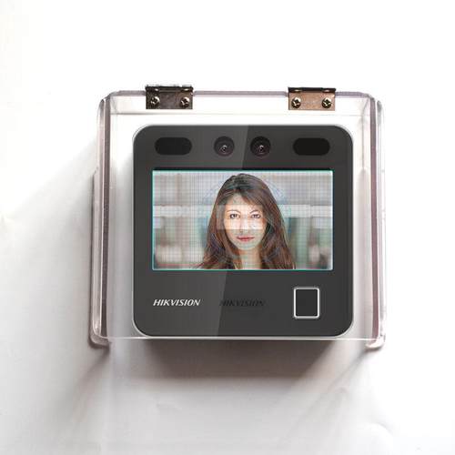 楼宇对讲可视防水罩DS-K1T343门禁考勤翻盖防雨罩K1T331W防雨遮阳