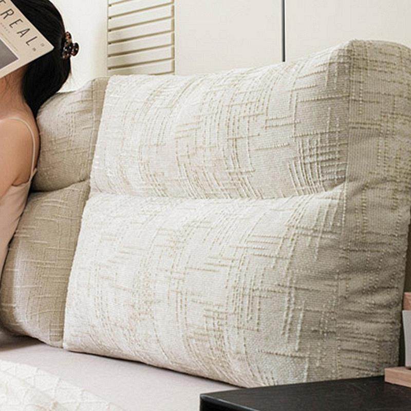 新款软包大靠背床头靠包卧室床上靠垫榻榻米沙发护腰靠枕垫可拆洗