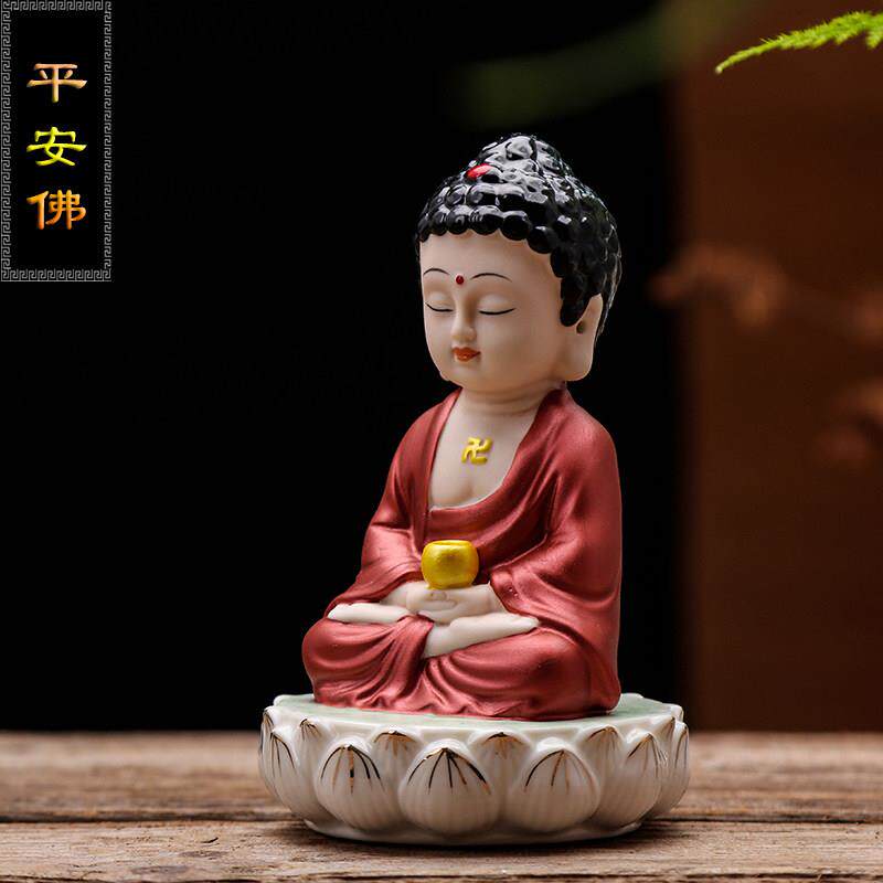 创意精品手工艺品陶瓷古典佛像如来观音菩萨中式家居车载平安摆件