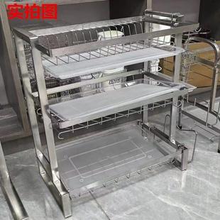 碗厨房置物架灶台上加厚具沥水碗架不锈钢碗沥水架新款放碗转角架