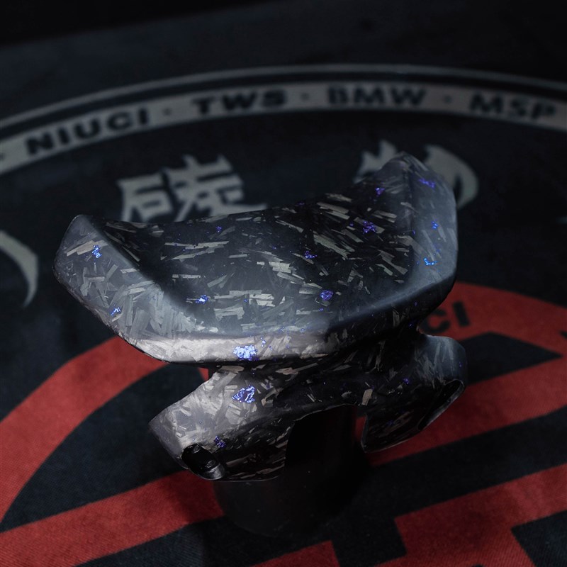 小牛电动车九号E200P电瓶车FzC155改装锻造哑光蓝箔碳纤维挡风板