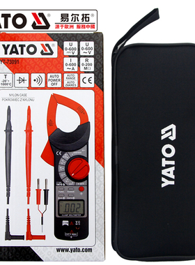 YATO易尔拓仪器j仪表三位半数字万用表LCD显示电子钳形表YT-73091