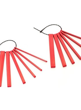 红色分级咬牙胶棒红m色咬牙胶棒排棒儿童口肌言语训练工具唐氏自