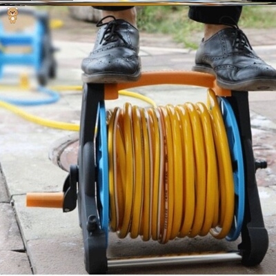 整理绕管b架浇花水管园艺洗车管水管软管收纳架大号支架家用浇菜