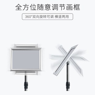 京顿JINGDUN立式标识牌广告z牌不锈钢宣传牌立式标识架子落地标识