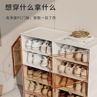 盒Z多层鞋 鞋 子收纳柜一体靠墙透明鞋 2025家用门口室内鞋 架 柜新款