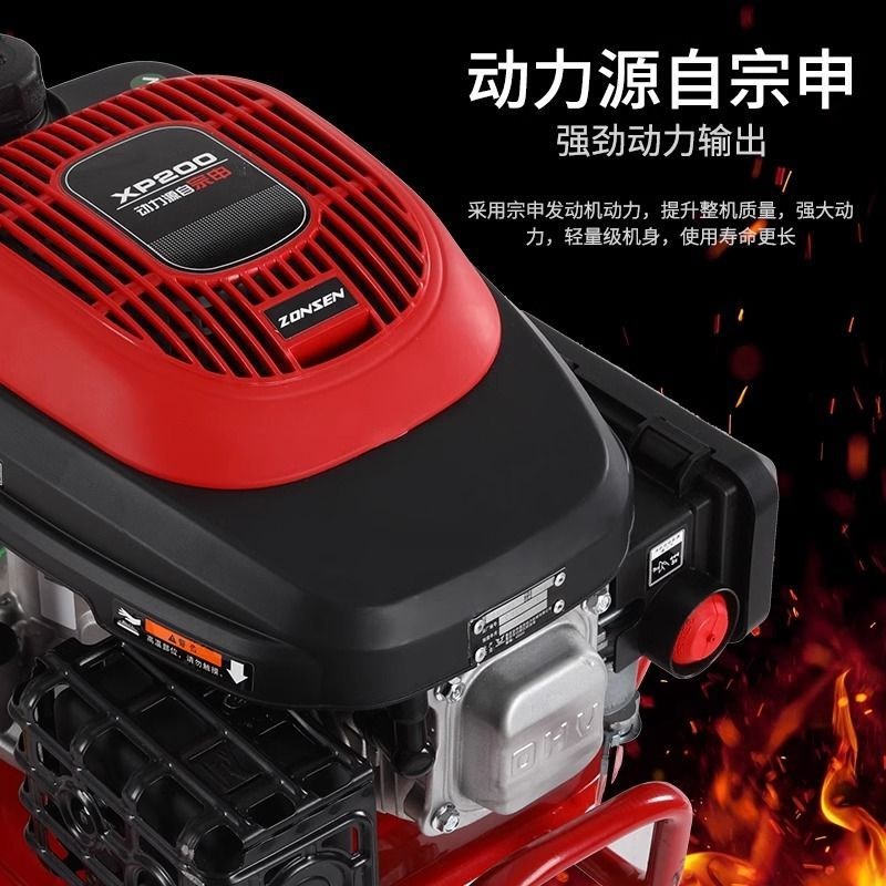 新款微耕机小型汽k油家用四冲程松土水田锄草开沟机翻地开荒旋耕