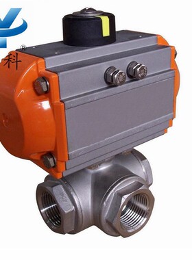 供应Q614三通气动球阀L型三通球阀不锈钢L内螺纹球阀304T型球阀