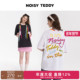 TEDDY男女同款 印花潮流圆领短袖 26年春季 NOISY 新款 时尚 套头T恤衫