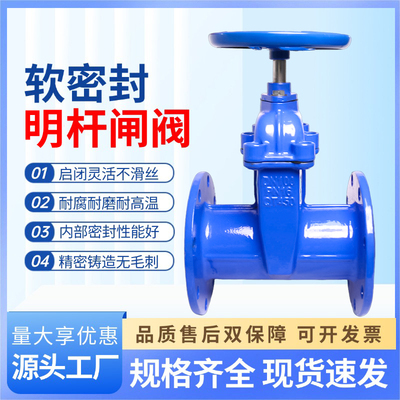 涡轮法兰软密封暗杆闸阀Z45X-16Q
