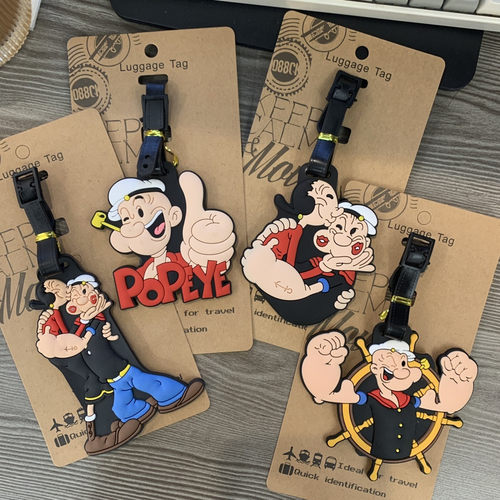 大力水手行李牌防丢托运可爱