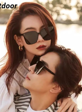 明星戚薇同款大脸高级感太阳眼镜