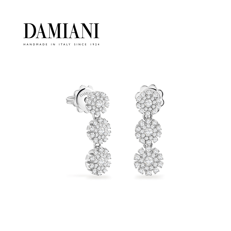 DAMIANI小雏菊耳钉意大利手工