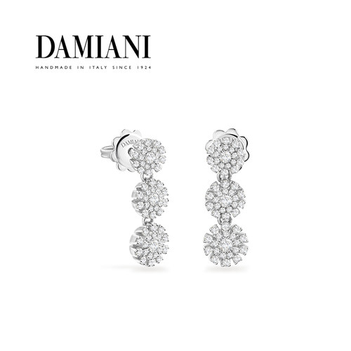 DAMIANI小雏菊耳钉意大利手工