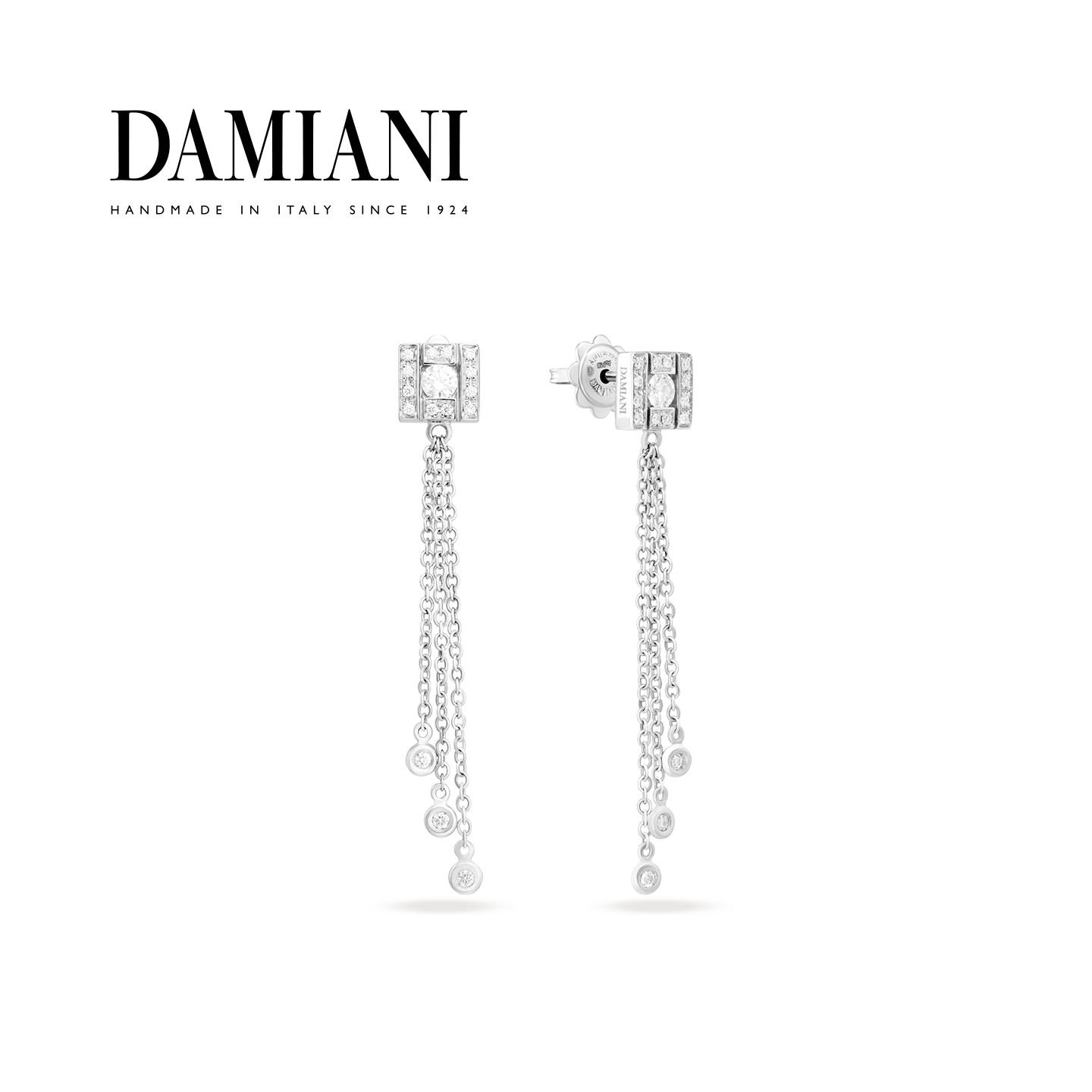 DAMIANI华彩年代耳钉意大利手工