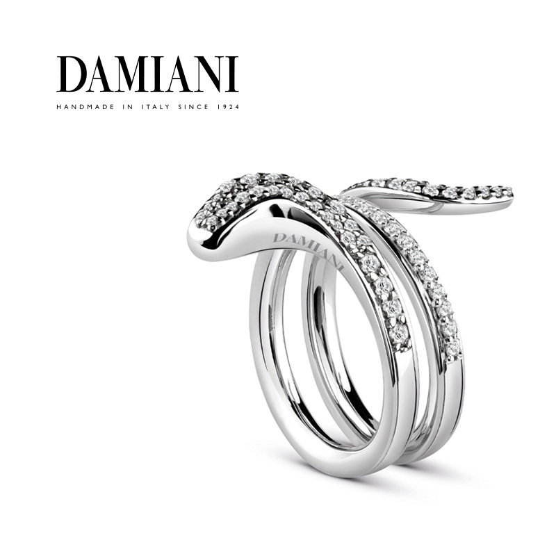 DAMIANI/玳美雅 伊甸园系列18K金钻石陶瓷戒指