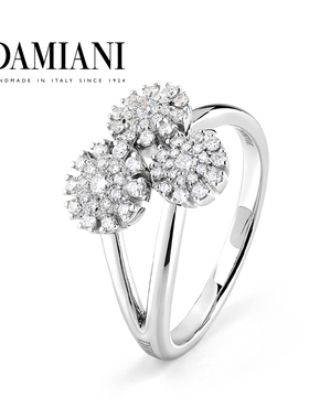 【新年礼物】DAMIANI玳美雅小雏菊系列18K白金钻石戒指钻戒女