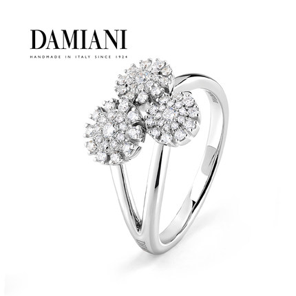 DAMIANI/玳美雅 小雏菊系列18K白金钻石戒指钻戒女
