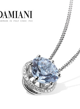 【新年礼物】DAMIANI玳美雅 Minou挚爱系列18K白金钻石项链吊坠