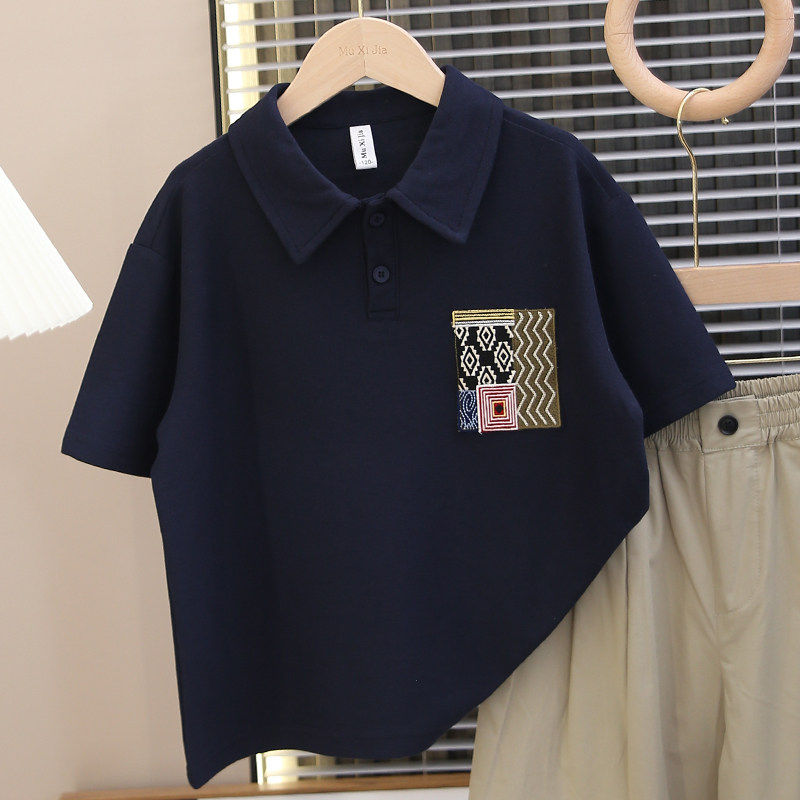 左西风云儿童装男童夏装T恤短袖polo衫2026新款纯棉上衣夏季夏款