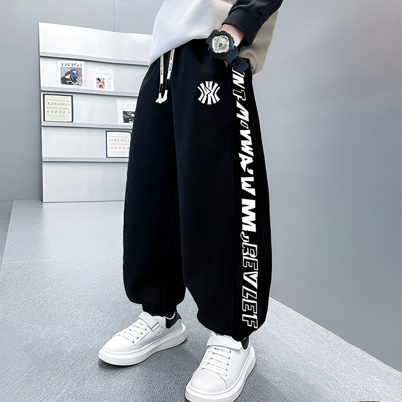 左西风云儿童装男童春秋款裤子2026新款春装卫裤春季中大童男孩运