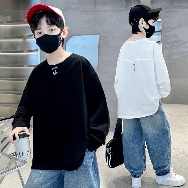 左西风云儿童装男童秋装长袖T恤春秋2026新款卫衣纯棉打底衫体恤