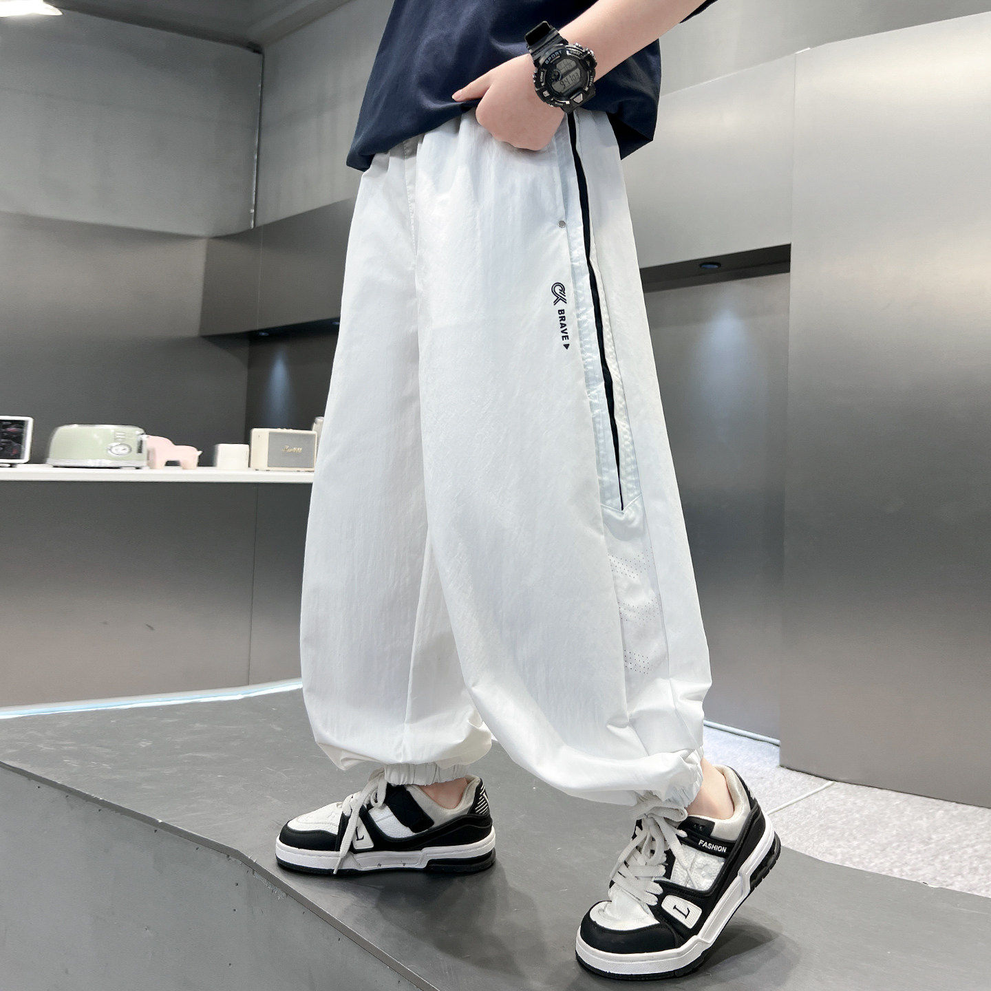 左西风云儿童装男童夏装裤子防蚊裤2026新款夏款运动薄款中大童夏