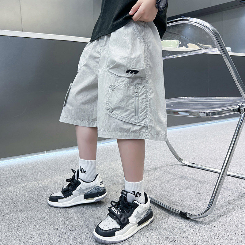 左西风云儿童装男童夏季短裤裤子2026新款夏装工装裤中裤夏款中大