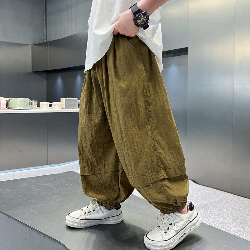 左西风云儿童装男童夏装裤子防蚊裤2026新款运动夏款中大童夏季薄